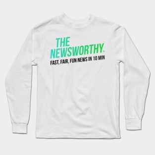 The NewsWorthy Green Logo Long Sleeve T-Shirt